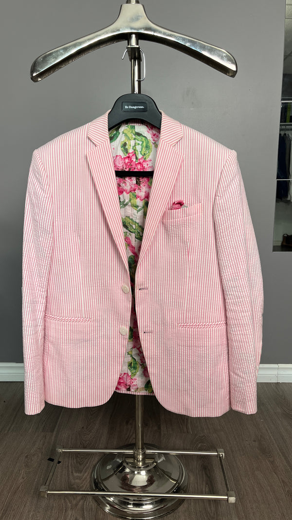 Website Sample - Seer Sucker Pink Blazer