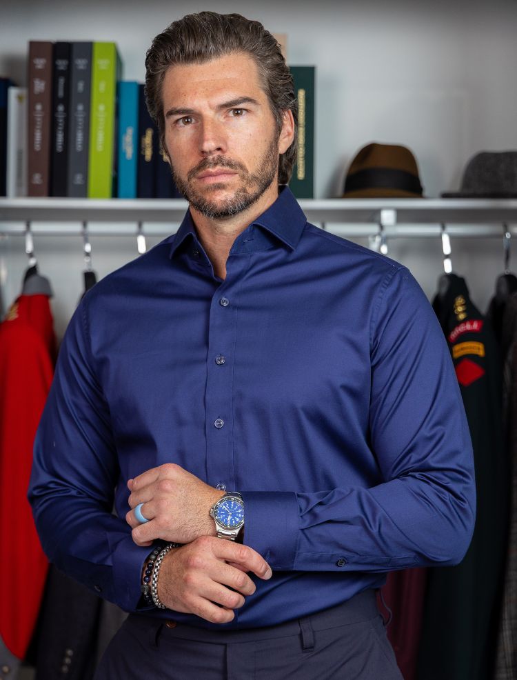 Website Sample - British Navy Dress Shirt