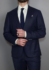 The Bankster 2p // Navy Flannel