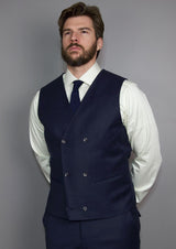 The Bankster 3p // Navy Flannel